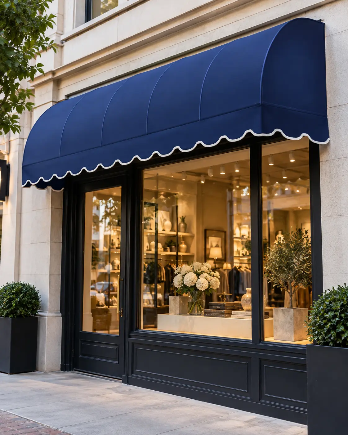 Scalloped Awnings